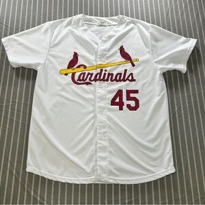 Bob Gibson St. Louis Cardinals Home White Jersey Men's XL